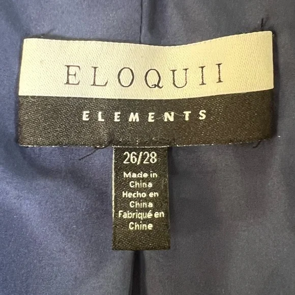 ELOQUII Elements Floral Quilted Puffer Bomber Jacket Ruffle Sleeve Size 26 / 28 - Picture 12 of 15
